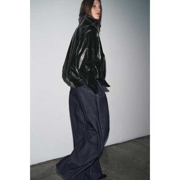 ZARA ZW COLLECTION BOMBER JACKET - Picture 3 of 10